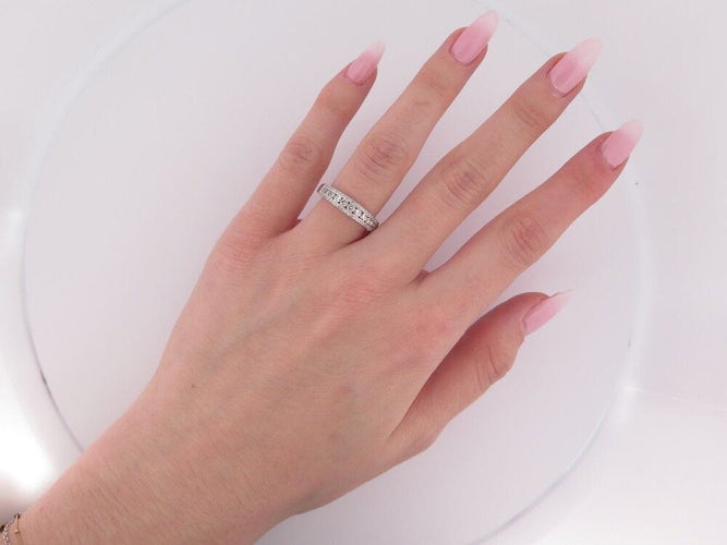 Bague 56 bague zenia alliance giulia platine et diamants 0.62ct t56 diamonds 58 Facettes 250686