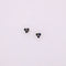 Boucles d'oreilles Boucles d’oreilles clous en or jaune, trilogie de saphirs 58 Facettes