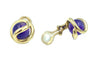 Boucles d'oreilles GILBERT ALBERT. Paire de boucles d’oreilles or jaune 58 Facettes