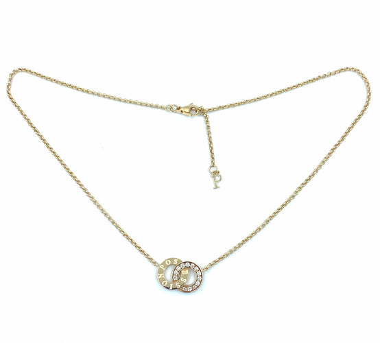 Collier PIAGET. Collection Possession, pendentif or rose et diamants 58 Facettes