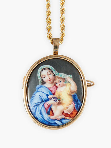 Pendentif Pendentif Vierge à l'Enfant 58 Facettes