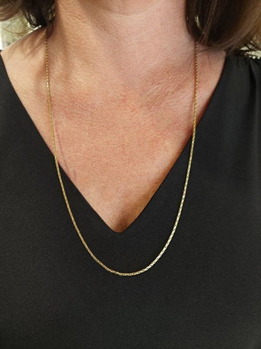 Collier CHAINE MAILLE GRAIN DE RIZ 58 Facettes 068751
