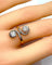Bague 53 Bague en or blanc et or jaune 18 carats en diamants. Epoque 1900 58 Facettes AB267