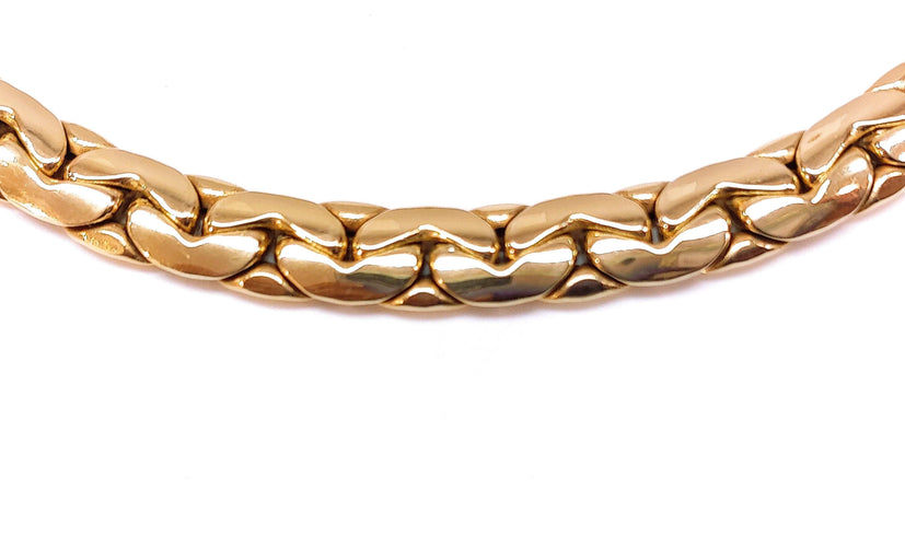 Collier COLLIER MAILLE HARICOT OR JAUNE 58 Facettes Col.Haric-848/1