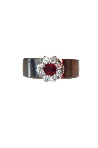 Bague 51 BUCHERER - Bague Marguerite Rubis 58 Facettes 488