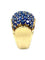 Bague GÜBELIN. Bague Tank or jaune et saphirs 58 Facettes