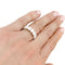 Bague 51.5 Alliance tour complet en or blanc, diamants. 58 Facettes 31363