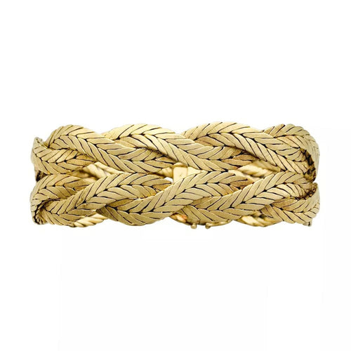 Bracelet Bracelet Buccellati, tresses en or jaune. 58 Facettes 31639