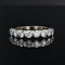 Bague 53 Demi alliance or blanc et diamants brillants 58 Facettes 22-116