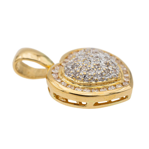 Pendentif Pendentif Coeur Or jaune Diamant 58 Facettes 2673348CN