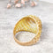 Bague Bague ajourée en or jaune et diamant 58 Facettes 14895