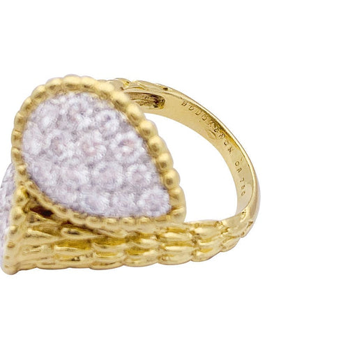 Bague 53 Bague Boucheron vintage "Serpent Bohème" or jaune, platine, diamants. 58 Facettes 33569