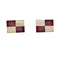 Boutons de manchette Boutons de manchette Fred, or jaune et jaspe. 58 Facettes 32692
