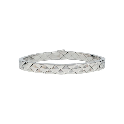 Bracelet Bracelet Chanel, "Matelassé", or blanc. 58 Facettes 31478