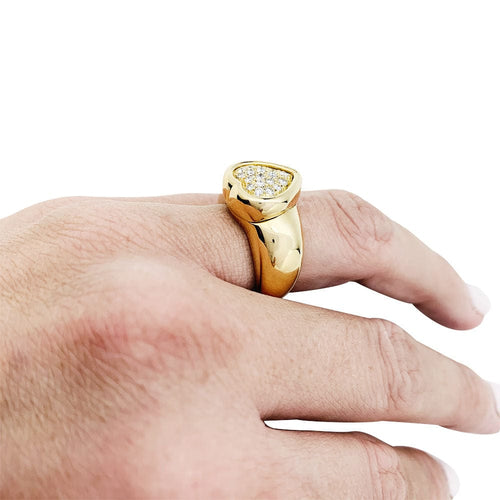 Bague 50 Bague Piaget "Coeur" en or jaune et diamants. 58 Facettes 30704