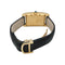 Montre Montre Cartier "Tank Américaine" en or jaune sur cuir. 58 Facettes 31091