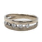 Bague 54 Bague Bandeau Or blanc Diamant 58 Facettes 2699473CN