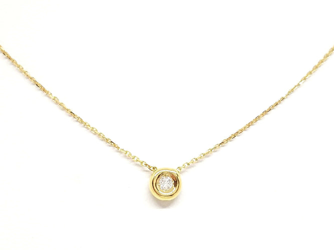 Collier Collier Or jaune Diamant 58 Facettes 579156RV