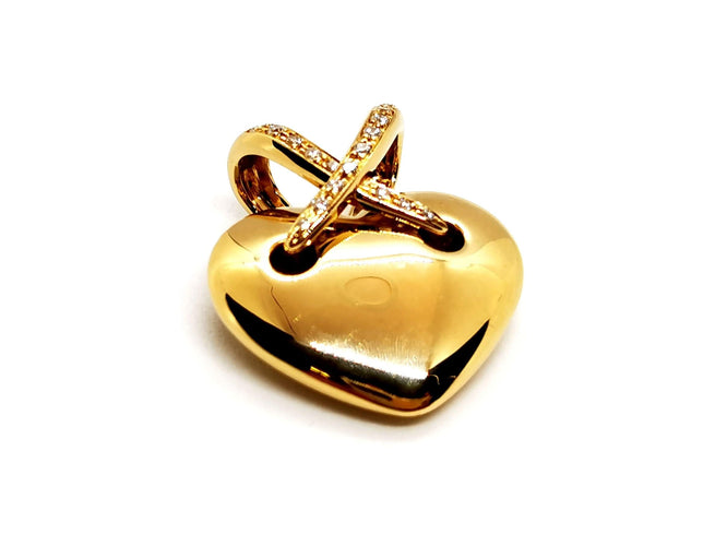 Pendentif Chaumet Pendentif Coeur Liens Or jaune Diamant 58 Facettes 1186440CN