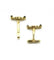 Boutons de manchette Jaune / Or 750‰ Boutons de manchettes Or et saphirs 58 Facettes 230013SP