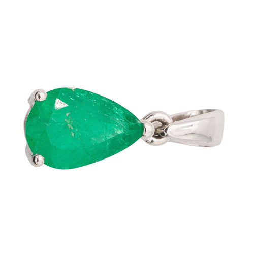 Pendentif Pendentif Or blanc Emeraude 58 Facettes 2594209CD