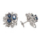Boucles d'oreilles Boucles d'oreilles Or blanc Saphir 58 Facettes 2432015CN