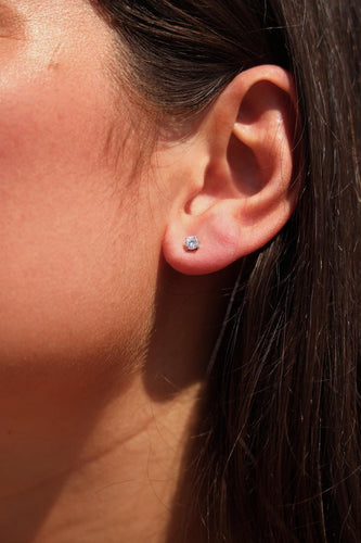 Boucles d'oreilles Boucles d'oreilles puces Or blanc Diamant 58 Facettes 2484501CN