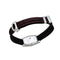 Montre Montre Cartier "Lanière" en or blanc et diamants, bracelet cuir. 58 Facettes 30252