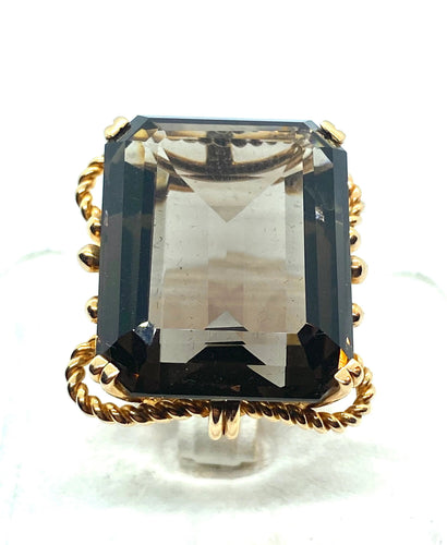 Bague Bague Or jaune Topaze 58 Facettes