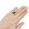 Bague 56 Bague, or jaune, émeraude et diamants. 58 Facettes 33327
