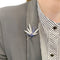 Broche Broche en platine sertie de diamants et de saphirs, Vers 1925 58 Facettes 32522