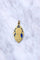 Pendentif Médaille ancienne en or, Vierge Marie, et émail plique-à-jour 58 Facettes