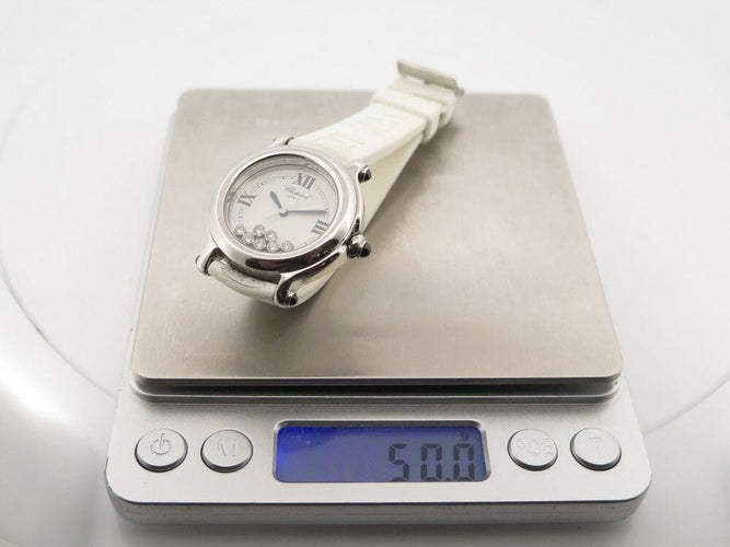 Montre montre CHOPARD happy sport 32mm quartz 7 diamants 58 Facettes 256193