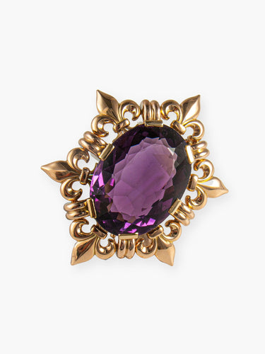 Broche Broche Royale Améthyste 58 Facettes