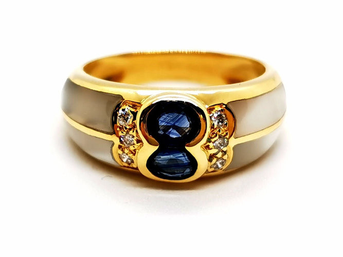 Bague 54 Bague Or jaune Saphir 58 Facettes 1161973CD