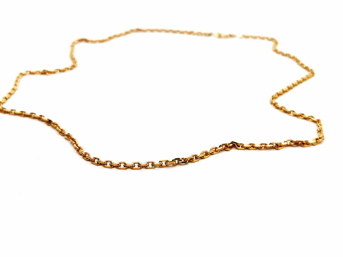 Collier Collier Maille forçat Or jaune 58 Facettes 1186401CN