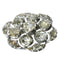 Clip Argent, Bouton Diamant 58 Facettes 14095-0001