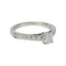 Bague Solitaire accompagné Boucheron, "Beloved", platine et diamants. 58 Facettes 30950