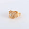 Bague Bague Rosace Pierre blanche 58 Facettes