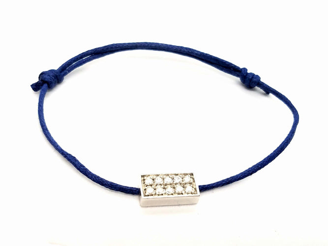 Bracelet Bracelet Cordon Or blanc Diamant 58 Facettes 578831RV