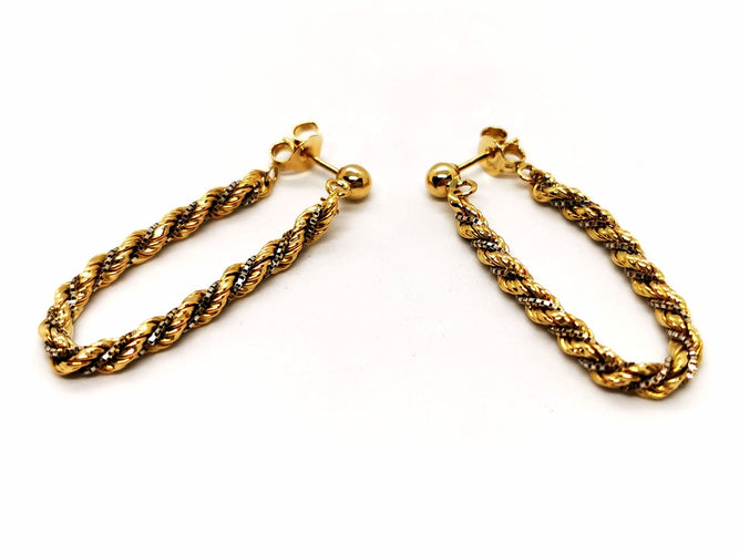 Boucles d'oreilles Boucles d'oreilles Pendantes Or jaune 58 Facettes 1660456CN