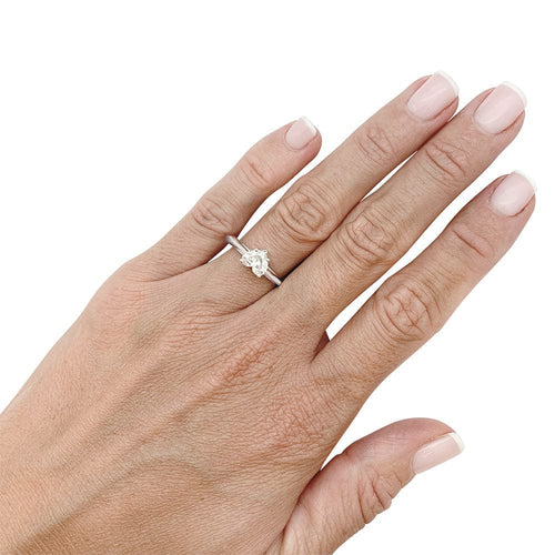 Bague 51 Bague Tiffany & Co. en platine et diamant 1,02 ct. 58 Facettes 31709