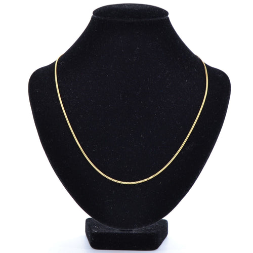 Collier Chaine maille gourmette limée or jaune 58 Facettes 99-229A