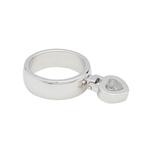 Bague 52 Bague Chopard "Happy Diamonds" en or blanc, diamant. 58 Facettes 31475