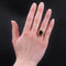 Bague 58 Bague grenat rhodolite et or vintage 58 Facettes 23-064