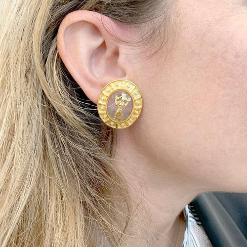 Boucles d'oreilles Boucles d'oreilles Lalaounis cristal de roche. 58 Facettes 32425