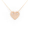 Collier Ginette NY Collier Mini Heart on Chain Or rose 58 Facettes 2203300CN