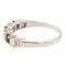 Bague 53 Bague demi alliance Or blanc Saphir 58 Facettes 2432014CN