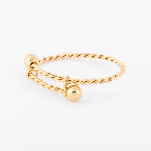 Bracelet Bracelet jonc en or jaune torsadé 58 Facettes