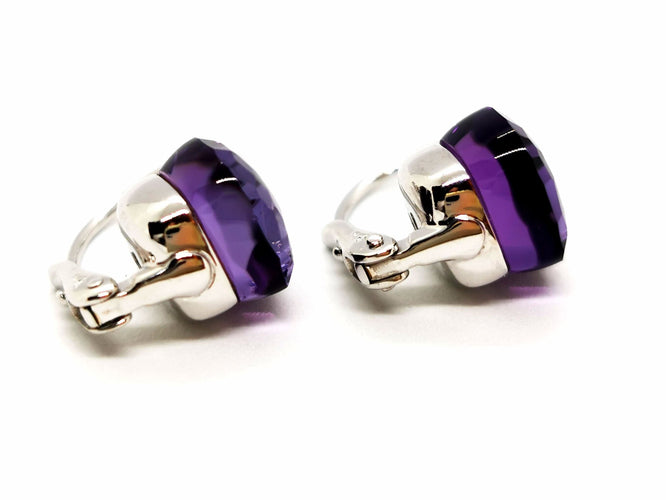 Boucles d'oreilles Pomellato Boucles d'oreilles Nudo Or blanc Améthyste 58 Facettes 1529941CN